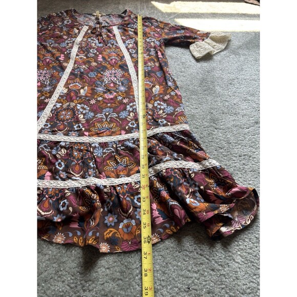 Matilda Jane Make Believe Intermission Dress Size L Large Floral Boho Teacher - Picture 5 of 6
